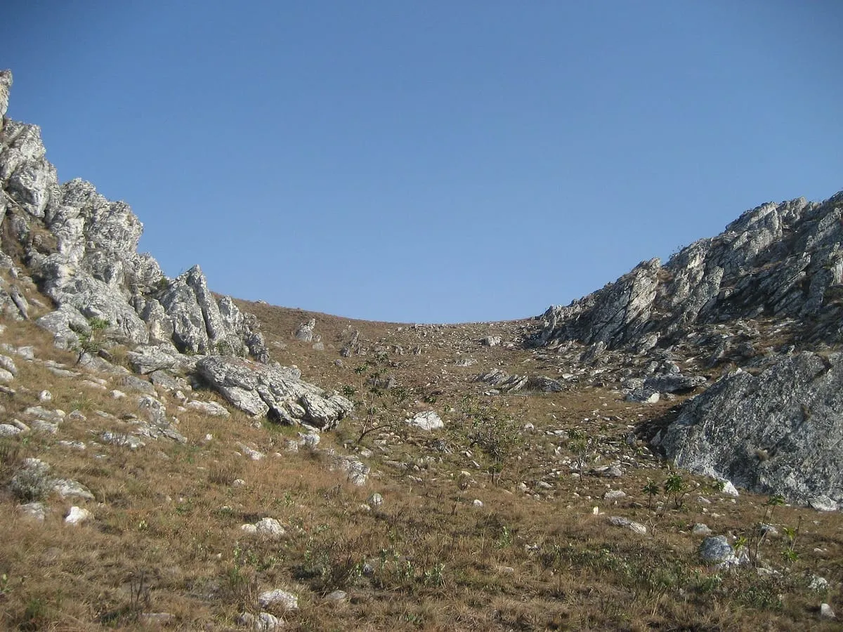 Paisagem rochosa das montanhas de Chimanimani