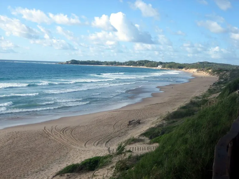 Praia do Tofo vista das dunas
